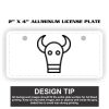 2" X 4" Aluminum License Plate  Thumbnail