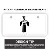 2" X 4" Aluminum License Plate  Thumbnail