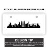 2" X 4" Aluminum License Plate  Thumbnail