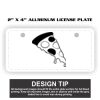 2" X 4" Aluminum License Plate  Thumbnail