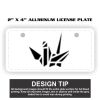 2" X 4" Aluminum License Plate  Thumbnail