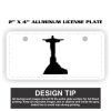 2" X 4" Aluminum License Plate  Thumbnail