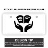 2" X 4" Aluminum License Plate  Thumbnail