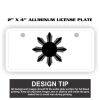 2" X 4" Aluminum License Plate  Thumbnail