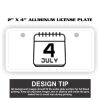 2" X 4" Aluminum License Plate  Thumbnail