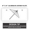 2" X 4" Aluminum License Plate  Thumbnail