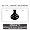 2" X 4" Aluminum License Plate  Thumbnail