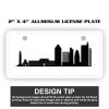 2" X 4" Aluminum License Plate  Thumbnail