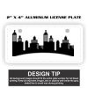 2" X 4" Aluminum License Plate  Thumbnail