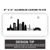 2" X 4" Aluminum License Plate  Thumbnail
