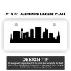 2" X 4" Aluminum License Plate  Thumbnail