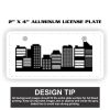 2" X 4" Aluminum License Plate  Thumbnail
