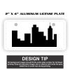 2" X 4" Aluminum License Plate  Thumbnail