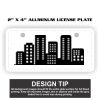 2" X 4" Aluminum License Plate  Thumbnail
