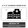 2" X 4" Aluminum License Plate  Thumbnail
