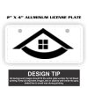 2" X 4" Aluminum License Plate  Thumbnail