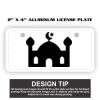 2" X 4" Aluminum License Plate  Thumbnail
