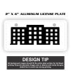 2" X 4" Aluminum License Plate  Thumbnail