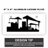 2" X 4" Aluminum License Plate  Thumbnail