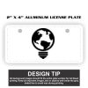 2" X 4" Aluminum License Plate  Thumbnail
