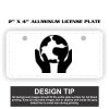 2" X 4" Aluminum License Plate  Thumbnail