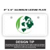 2" X 4" Aluminum License Plate  Thumbnail