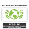 2" X 4" Aluminum License Plate  Thumbnail
