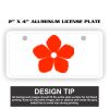 2" X 4" Aluminum License Plate  Thumbnail