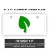 2" X 4" Aluminum License Plate  Thumbnail