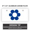 2" X 4" Aluminum License Plate  Thumbnail
