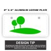 2" X 4" Aluminum License Plate  Thumbnail