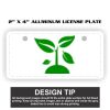 2" X 4" Aluminum License Plate  Thumbnail