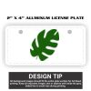 2" X 4" Aluminum License Plate  Thumbnail