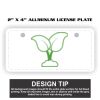 2" X 4" Aluminum License Plate  Thumbnail