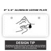 2" X 4" Aluminum License Plate  Thumbnail