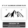 2" X 4" Aluminum License Plate  Thumbnail