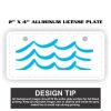 2" X 4" Aluminum License Plate  Thumbnail