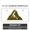 2" X 4" Aluminum License Plate  Thumbnail