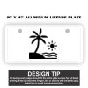 2" X 4" Aluminum License Plate  Thumbnail