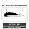 2" X 4" Aluminum License Plate  Thumbnail