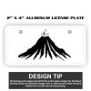 2" X 4" Aluminum License Plate  Thumbnail