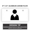 2" X 4" Aluminum License Plate  Thumbnail