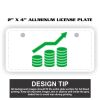 2" X 4" Aluminum License Plate  Thumbnail