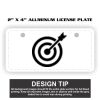 2" X 4" Aluminum License Plate  Thumbnail