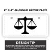 2" X 4" Aluminum License Plate  Thumbnail