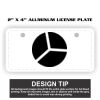 2" X 4" Aluminum License Plate  Thumbnail
