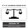 2" X 4" Aluminum License Plate  Thumbnail