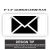 2" X 4" Aluminum License Plate  Thumbnail