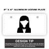 2" X 4" Aluminum License Plate  Thumbnail