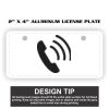 2" X 4" Aluminum License Plate  Thumbnail